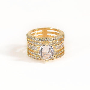 Broad Diamond Ring
