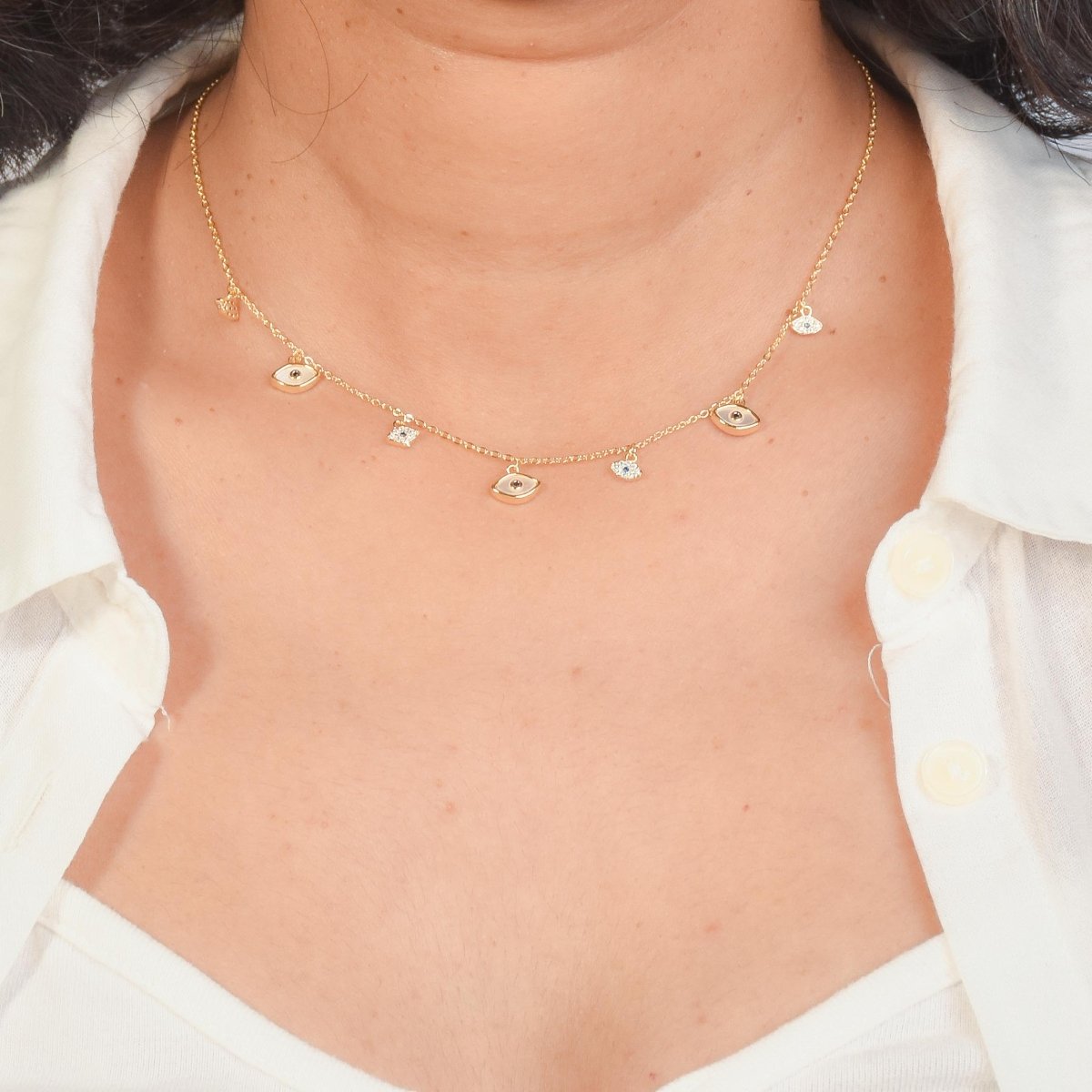 Celestial Evil Eye Chocker - Upakarnaproduct_type