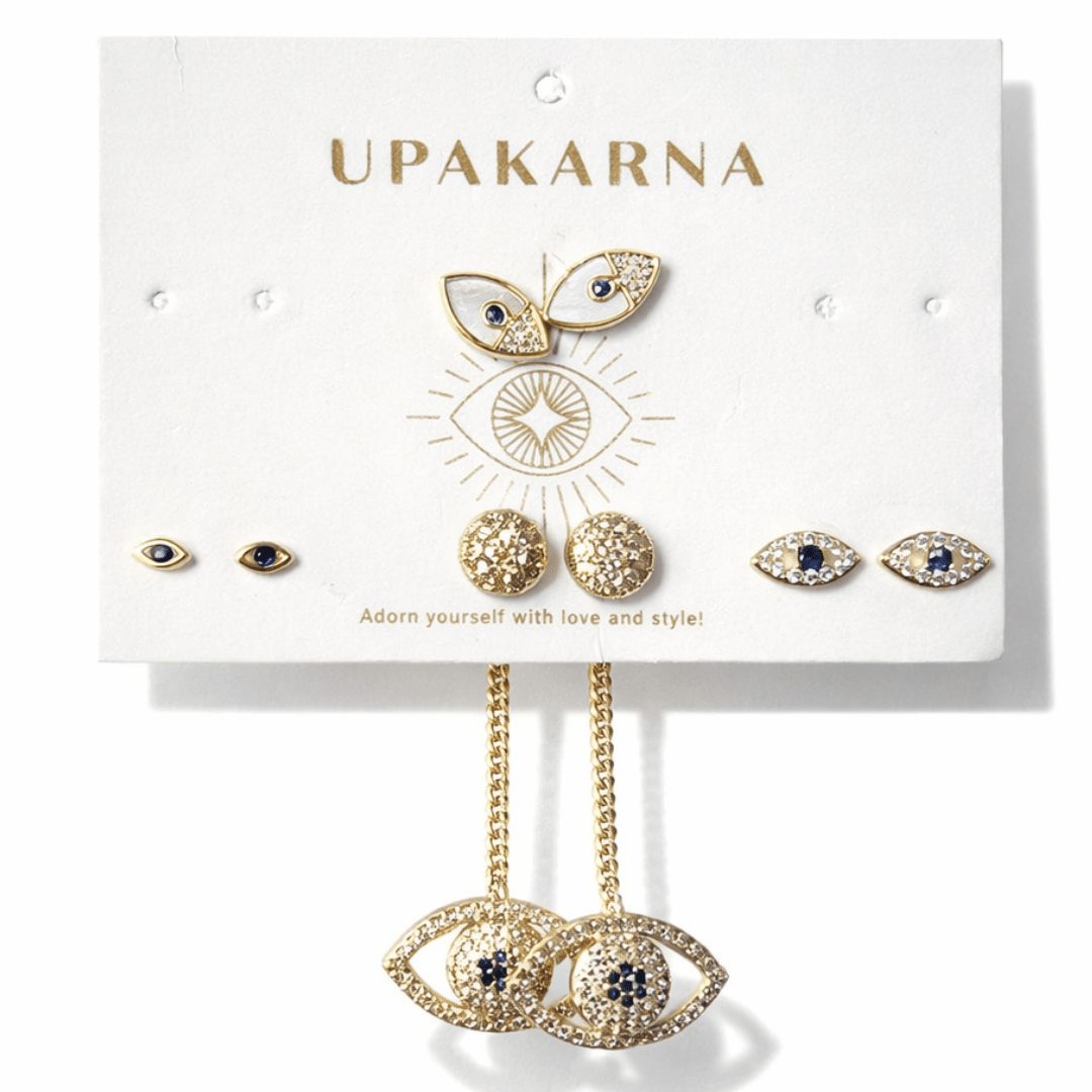 Celestial Evil Eye Earring Stack - Upakarnaproduct_type