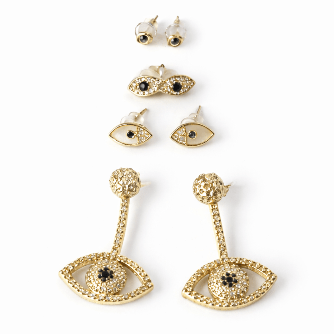 Celestial Evil Eye Earring Stack - Upakarnaproduct_type