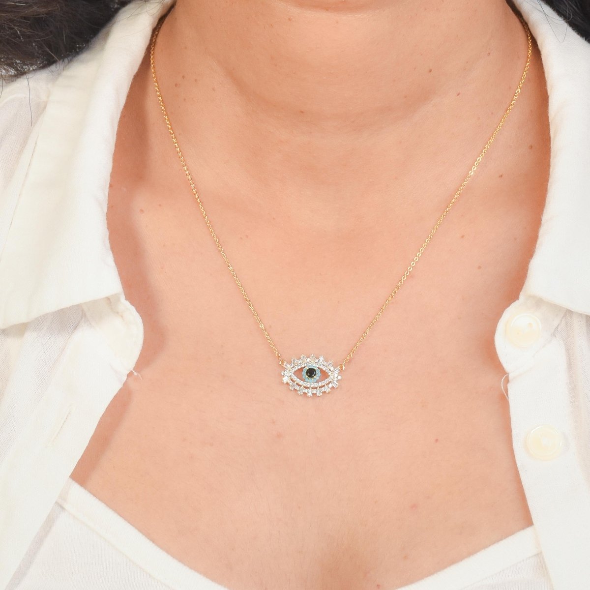 Celestial Evil Eye Necklace - Upakarnaproduct_type