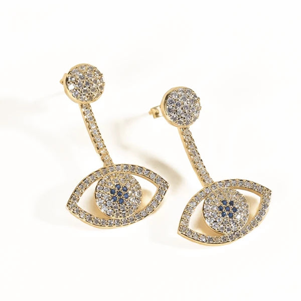 Evil Eye Glow Earring Stack | Anti-Tarnish