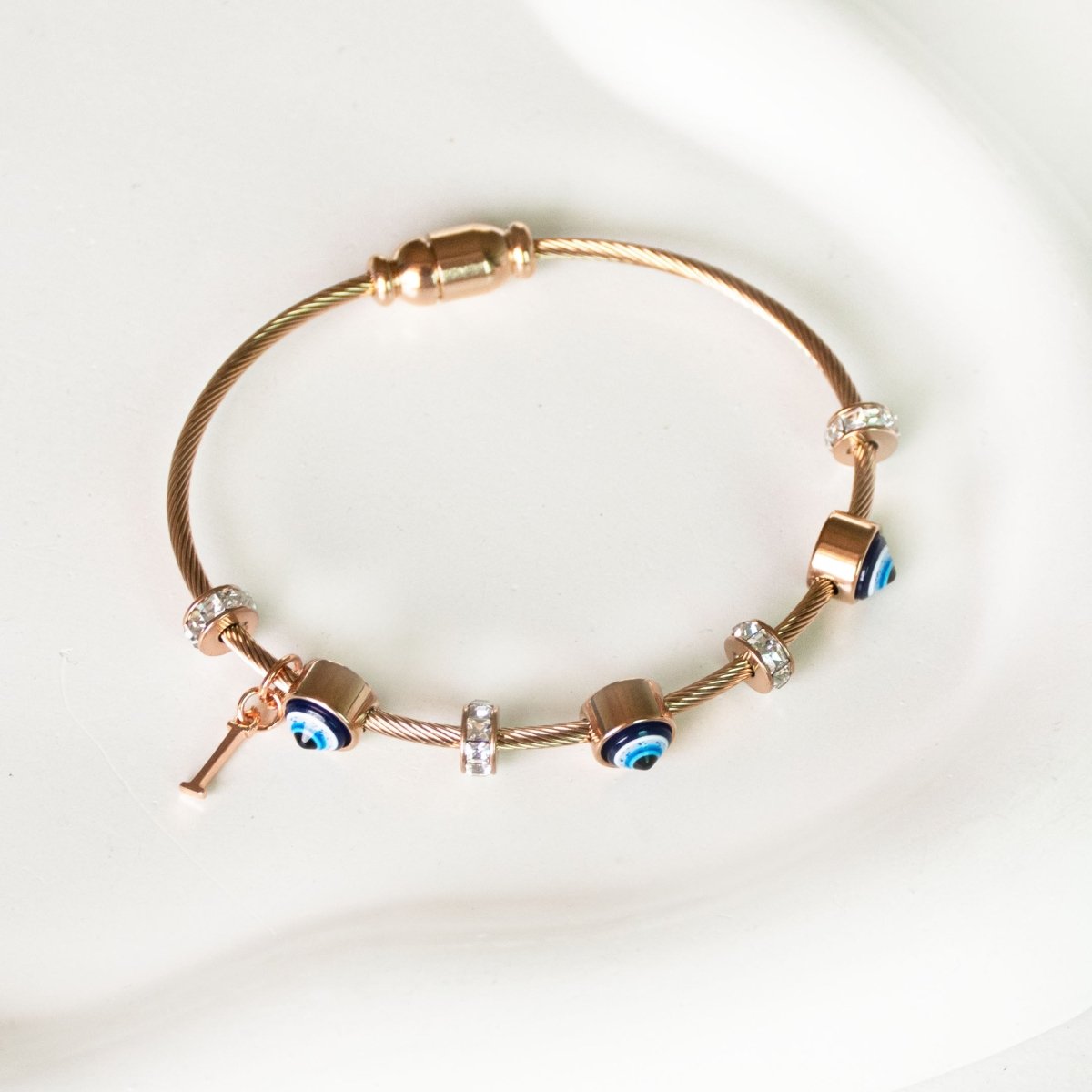 Classic Evil Eye With Personalized Initial - Upakarnaproduct_type