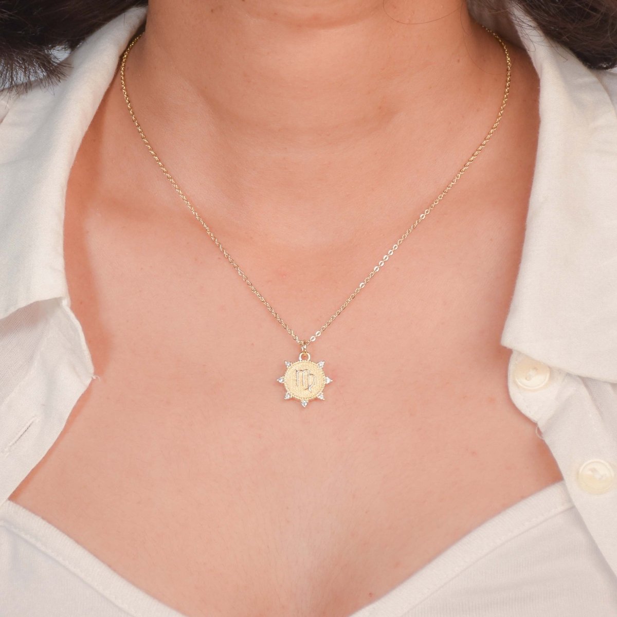 Crescent Charm Necklace Stack - Upakarnaproduct_type