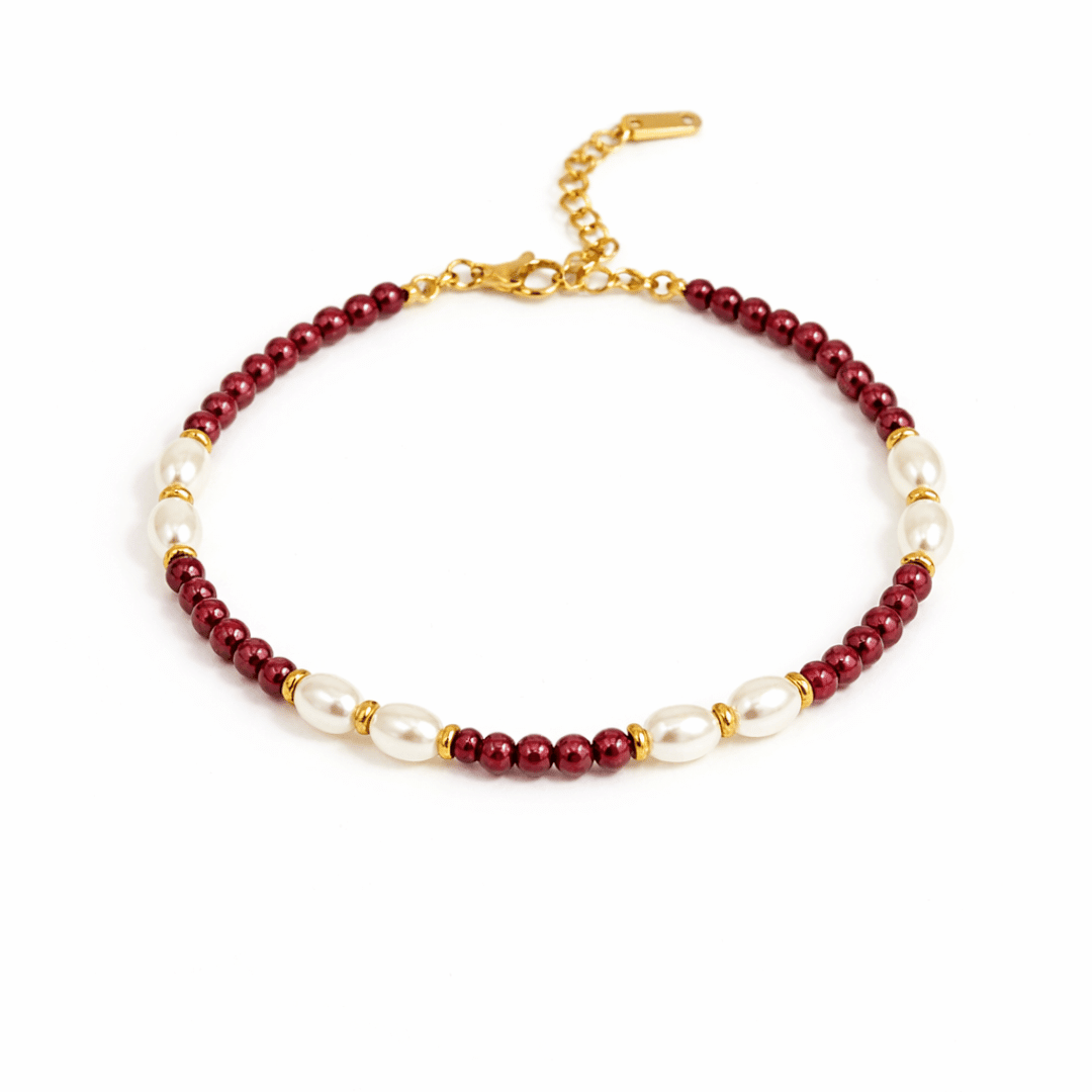 Crimson Pearl Bracelet - Upakarnaproduct_type