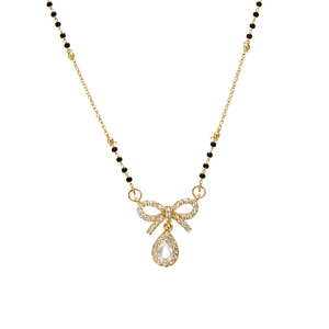 Crystal Drop Mangalsutra Necklace
