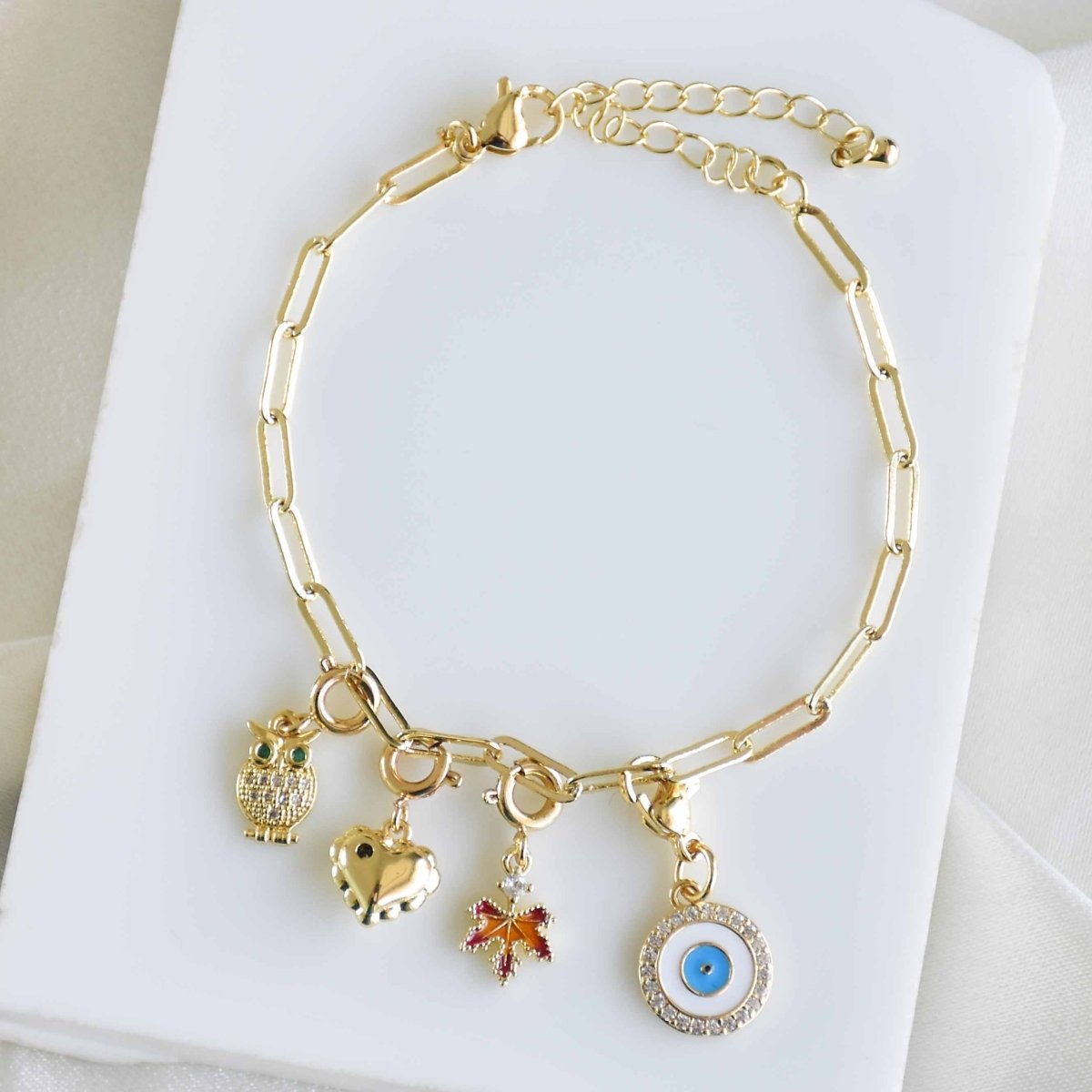 Custom Link Chain Bracelet / Necklace | Build Your Own Charm Story - Upakarnaproduct_type