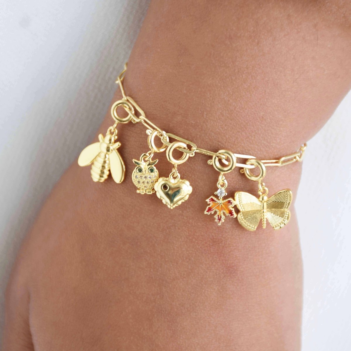 Custom Link Chain Bracelet / Necklace | Build Your Own Charm Story - Upakarnaproduct_type