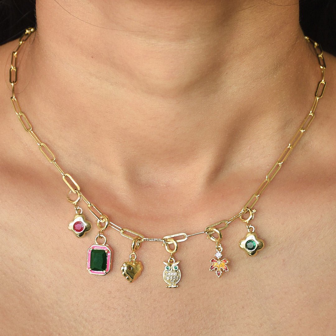 Custom Link Chain Bracelet / Necklace | Build Your Own Charm Story - Upakarnaproduct_type