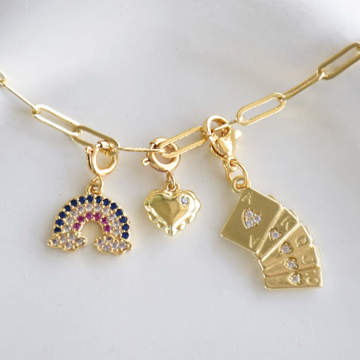 Custom Link Chain Bracelet / Necklace | Build Your Own Charm Story - Upakarnaproduct_type