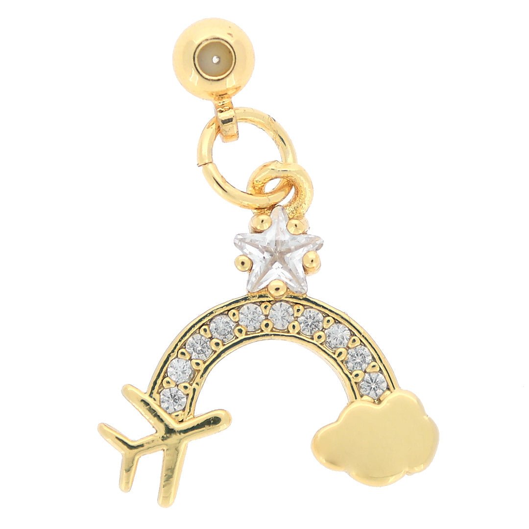 Custom Name Necklace with Charms | Gold Finish Pendant for Women & Teens - Upakarnaproduct_type