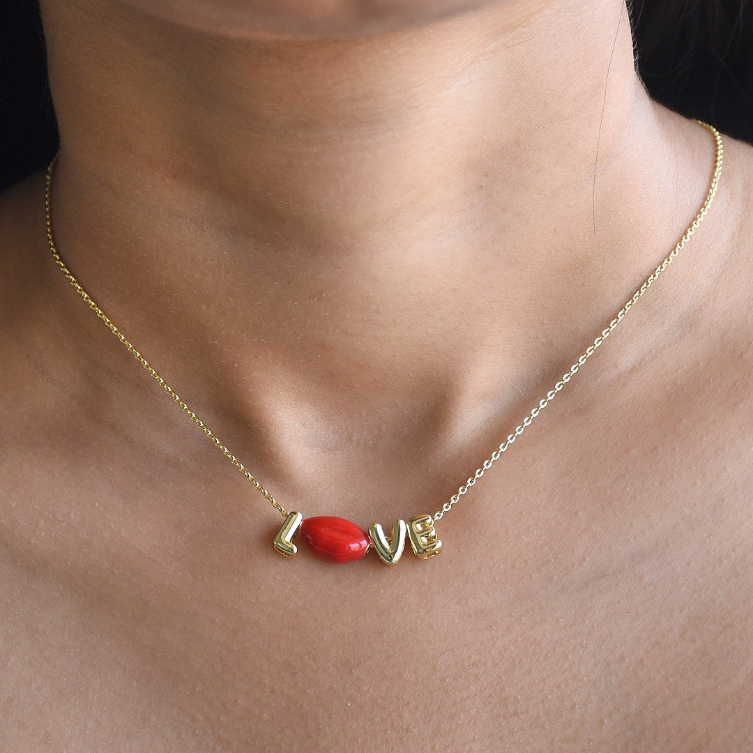 Cute Name Charms Necklace | Custom Letter & Symbol Chain - Upakarnaproduct_type