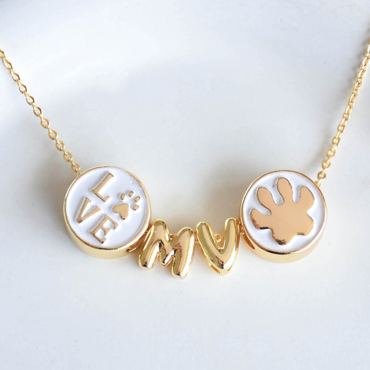 Cute Name Charms Necklace | Custom Letter & Symbol Chain - Upakarnaproduct_type
