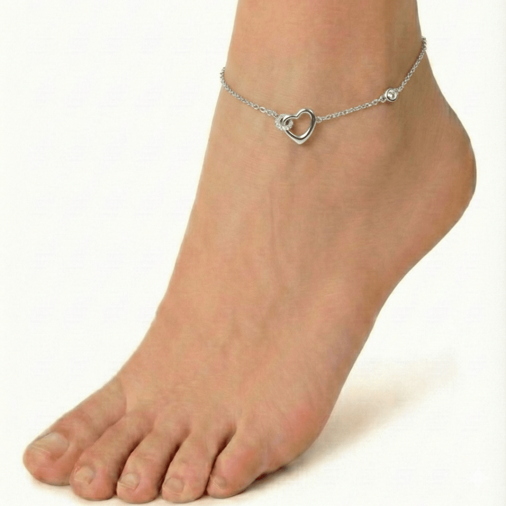 Dainty Heart Anklet - Upakarnaproduct_type
