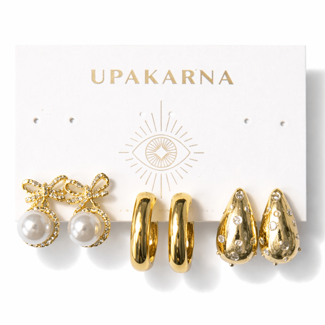 Darling Pearl Earring Stack - Upakarnaproduct_type