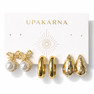 Darling Pearl Earring Stack - Upakarnaproduct_type