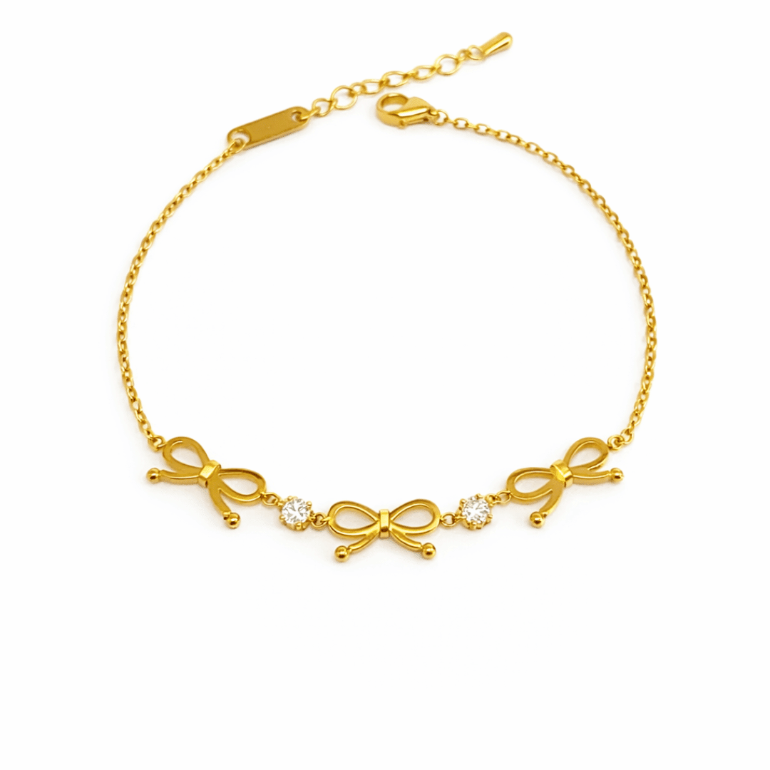 Diamond Bow Bracelet - Upakarnaproduct_type