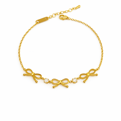 Diamond Bow Bracelet