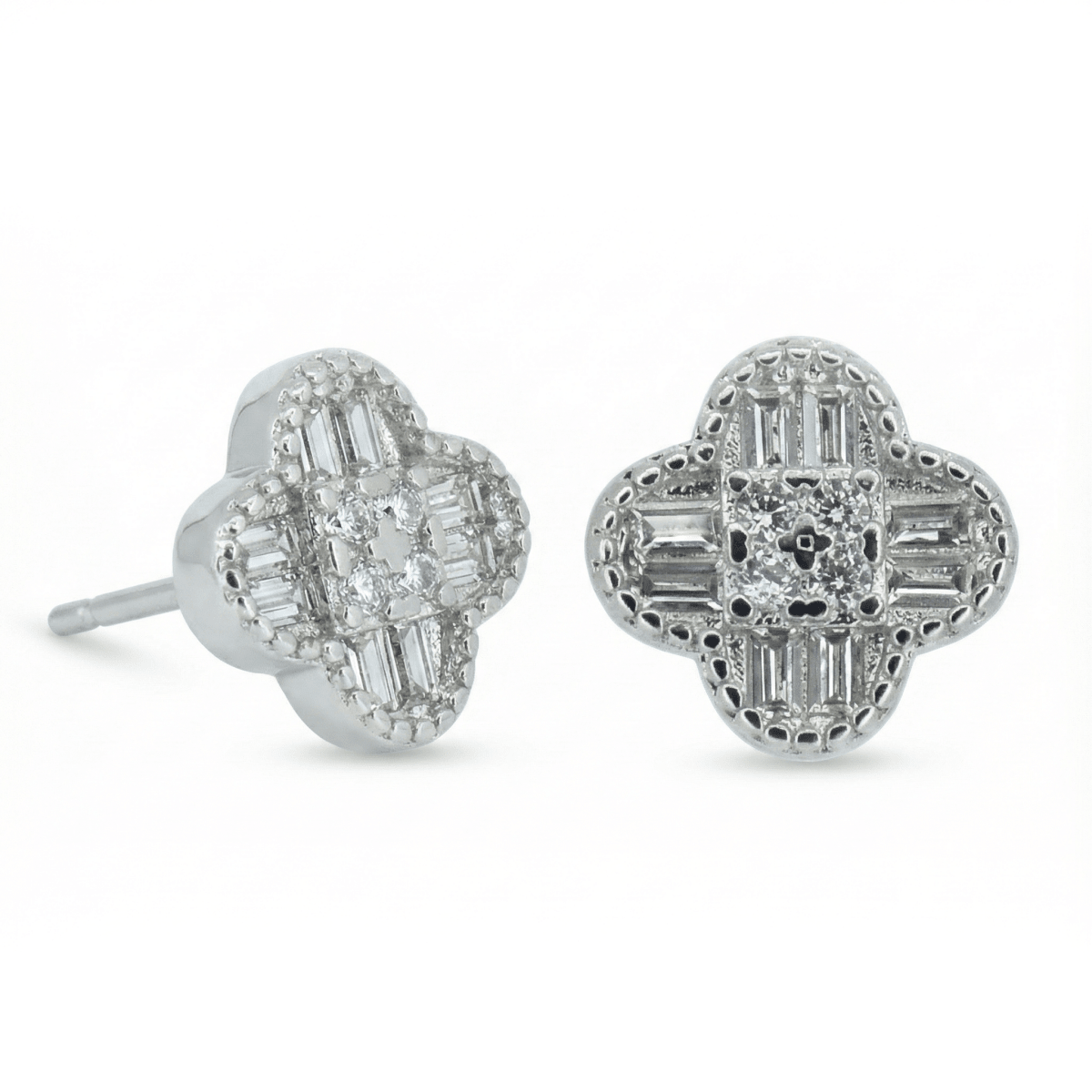 Diamond Clover Studs - Upakarnaproduct_type