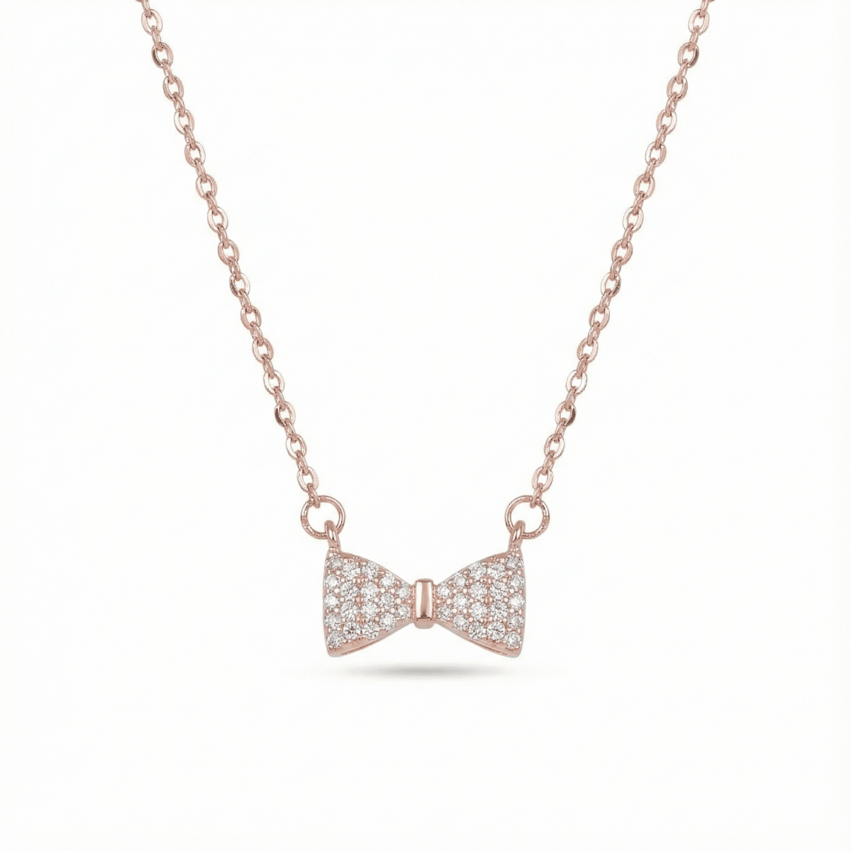 Diamond Dust Bow Necklace - Upakarnaproduct_type