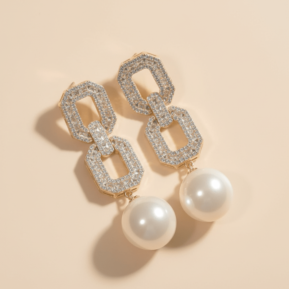 Diamond Link Earrings - Upakarnaproduct_type