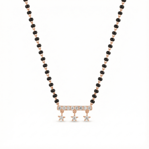 Diamond Star Bar Mangalsutra Necklace