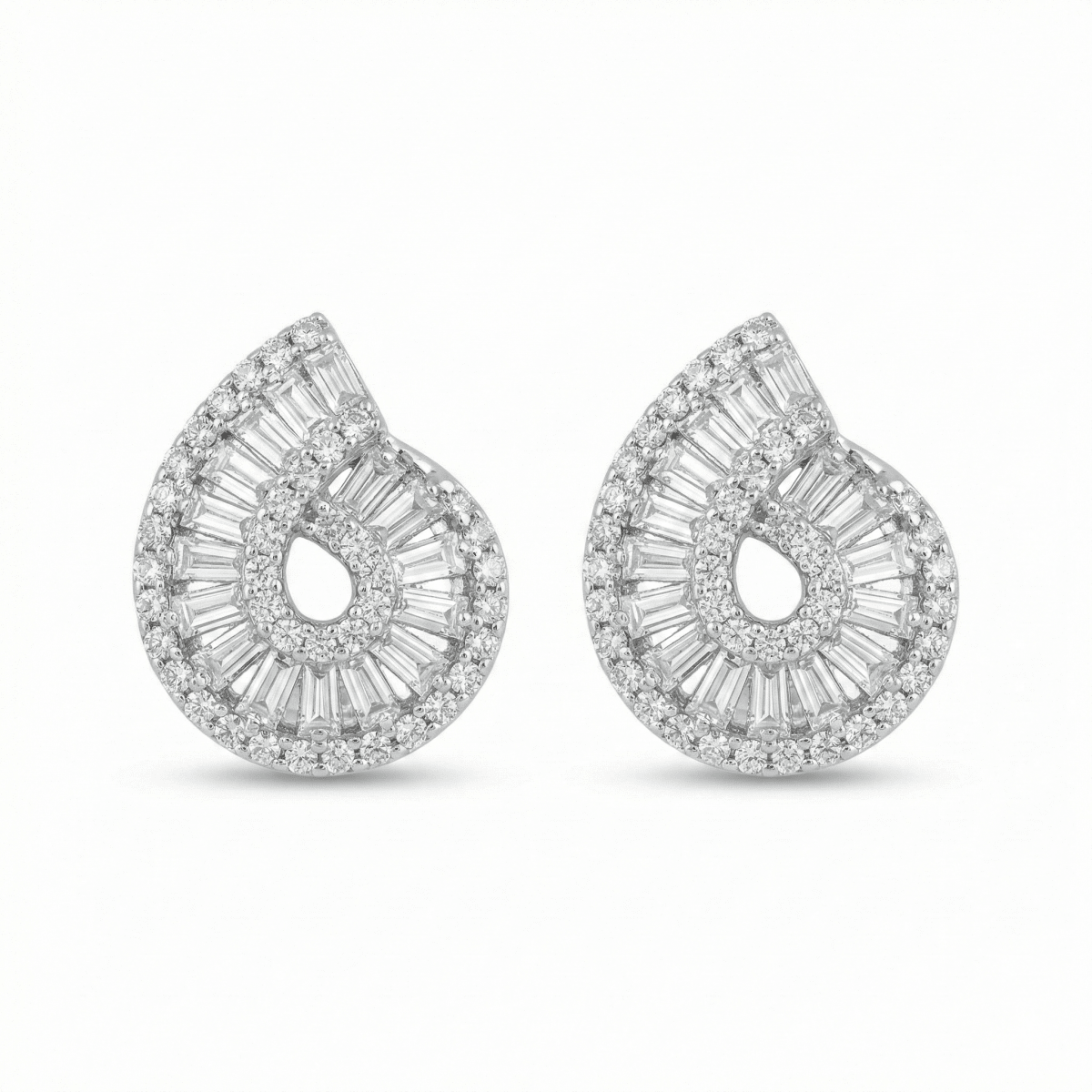 Diamond Swirl Earring - Upakarnaproduct_type