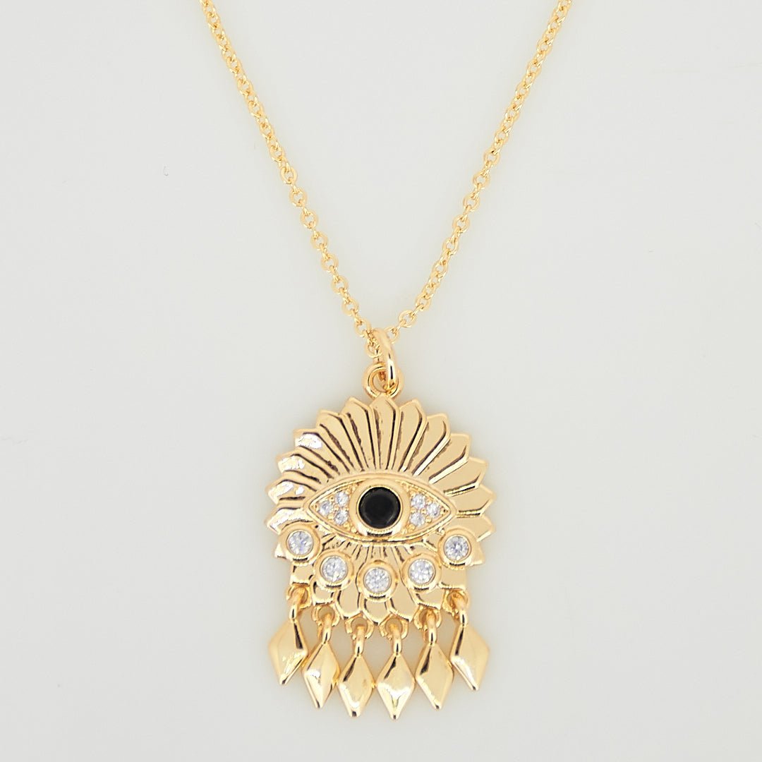 Dreamcatcher Evil Eye Necklace - Upakarnaproduct_type