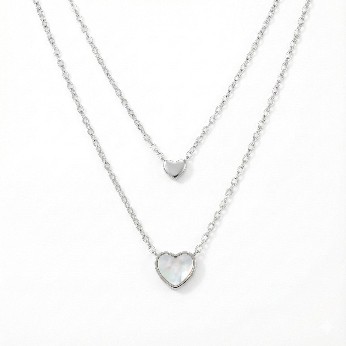 Dual Heart Layered Necklace - Upakarnaproduct_type