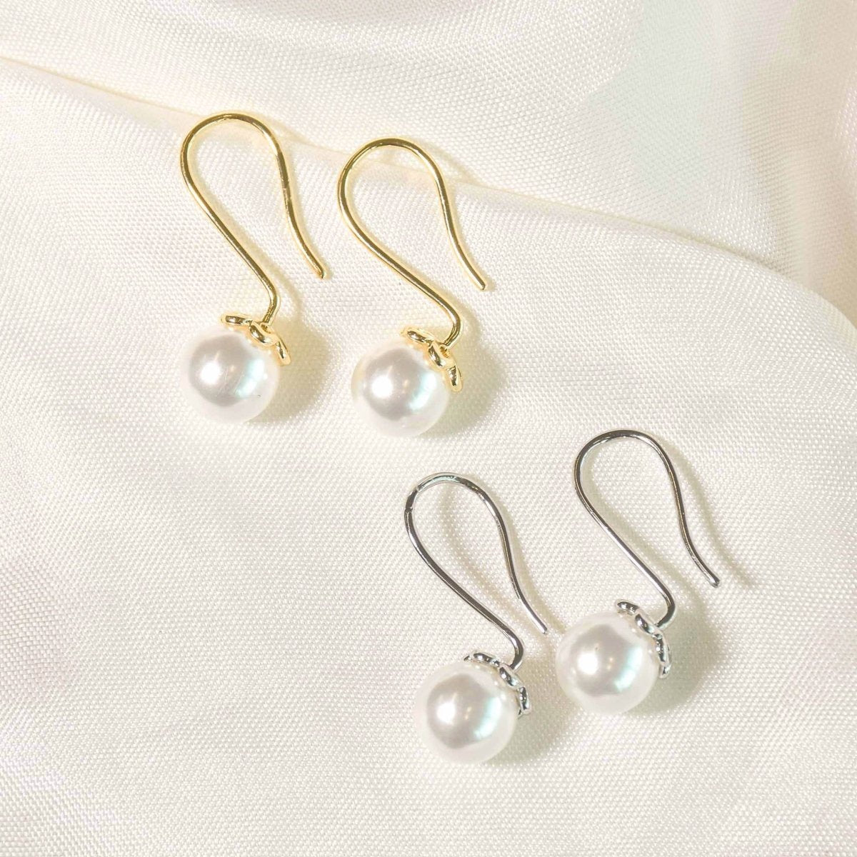 Elegant Pearl Drop Earrings - Upakarnaproduct_type