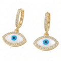 Elite Evil Eye Dangling Earrings
