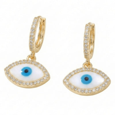Elite Evil Eye Dangling Earrings