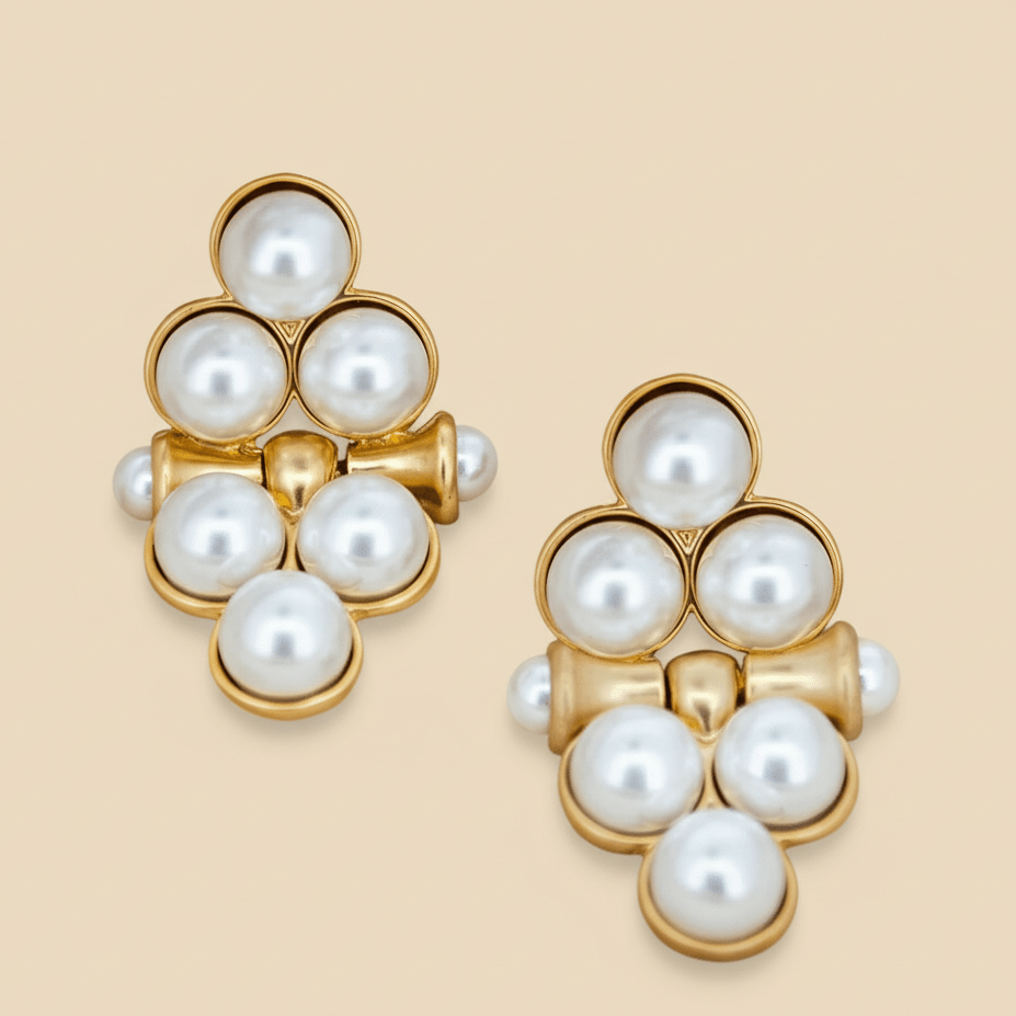 Embellished Pearls Earrings - Upakarnaproduct_type