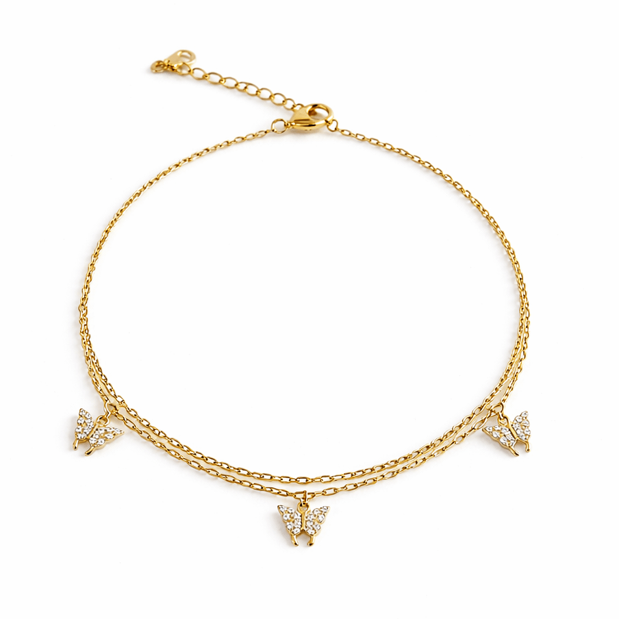 Enchanted Butterfly Anklet - Upakarnaproduct_type