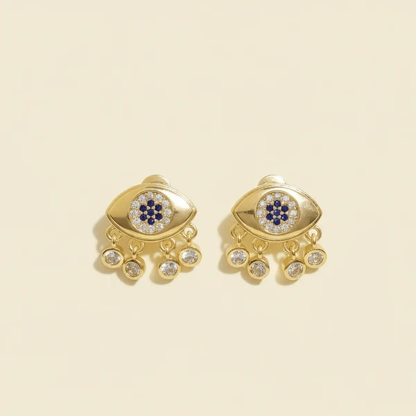 Evil Eye Pearl Glow Stack | Anti-Tarnish
