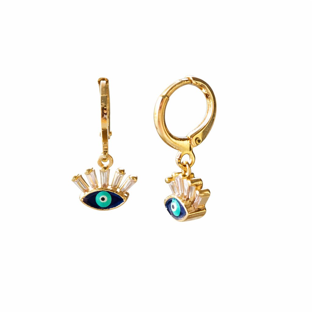Evil Eye Lash Earrings - Upakarnaproduct_type