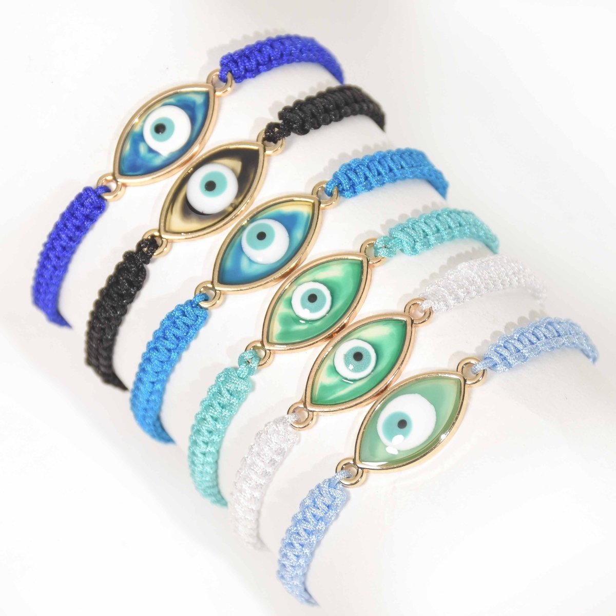 Evil Eye Rakhi Bracelets Set of 6 - Upakarnaproduct_type