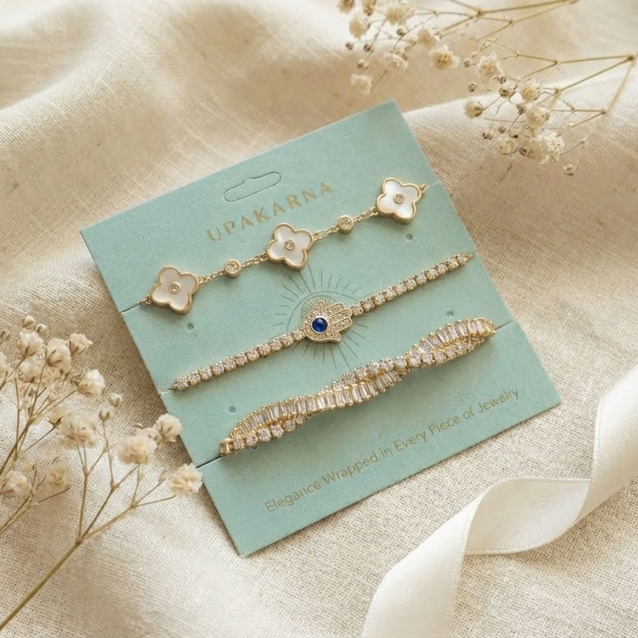 Floral Grace Bracelet Stack - Upakarnaproduct_type