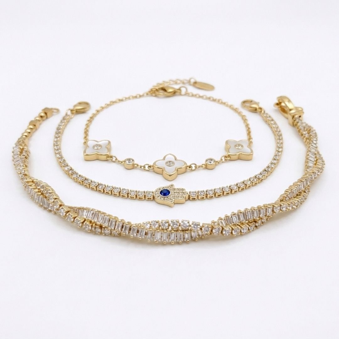Floral Grace Bracelet Stack - Upakarnaproduct_type