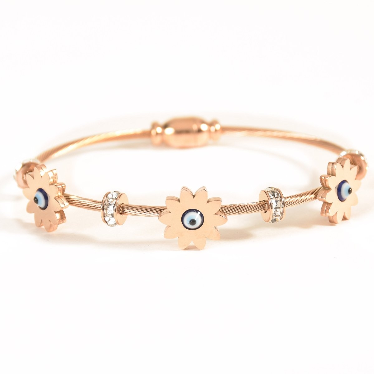 Flower Evil Eye Bangle - Upakarnaproduct_type