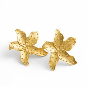 Flower Spotted Statement Earrings