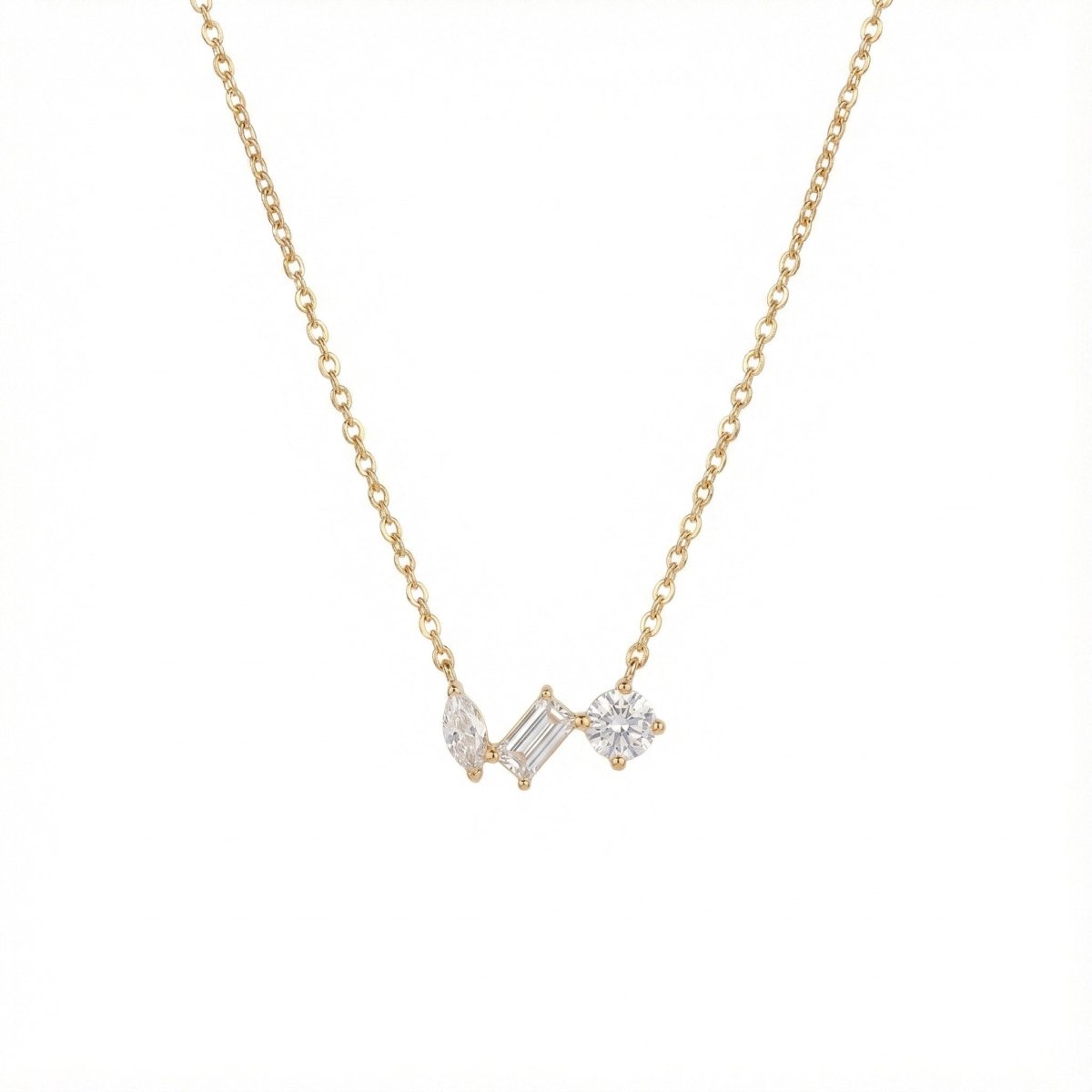 Geometric Sparkle Necklace - Upakarnaproduct_type