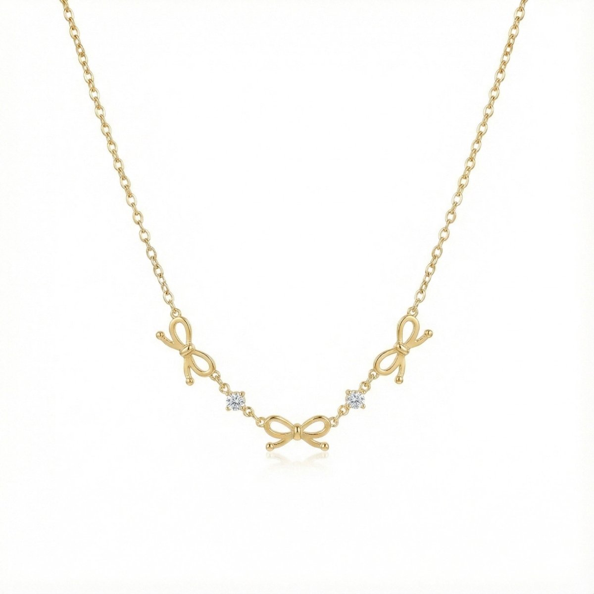 Gilded Bow Necklace - Upakarnaproduct_type
