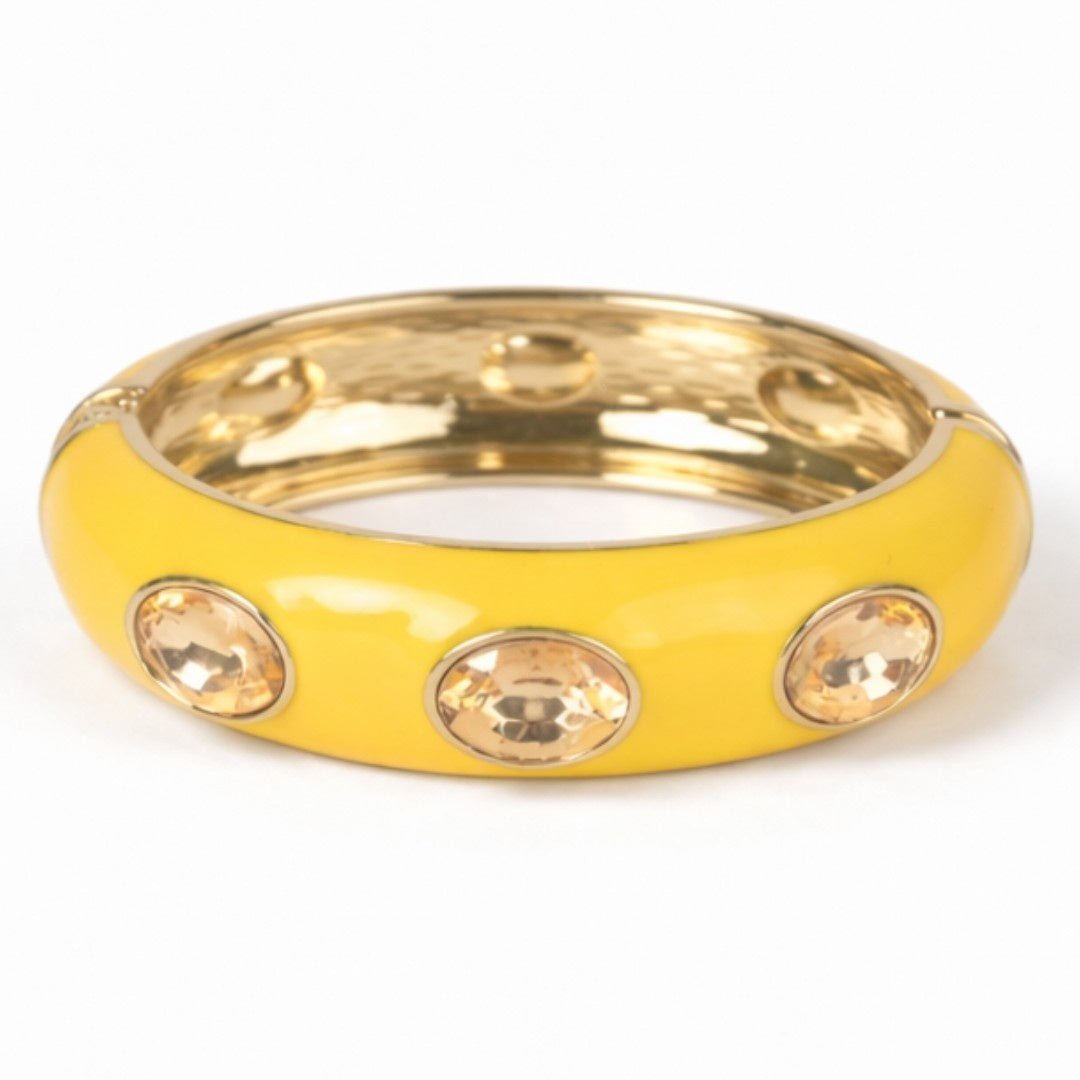 Gilded Crystal Loop Bangle - Upakarnaproduct_type