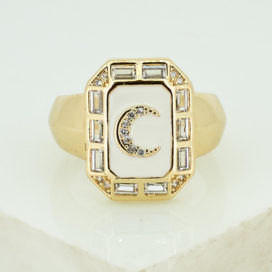 Gilded Ivory Ring Stack - Upakarnaproduct_type