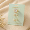 Gilded Ivory Ring Stack - Upakarnaproduct_type