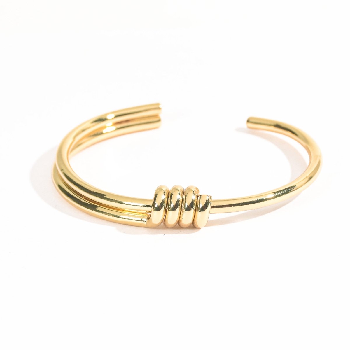 Gilded Knot Cuff Bangle - Upakarnaproduct_type