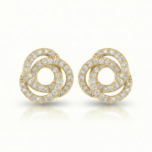 Gilded Orbit Stud Earrings
