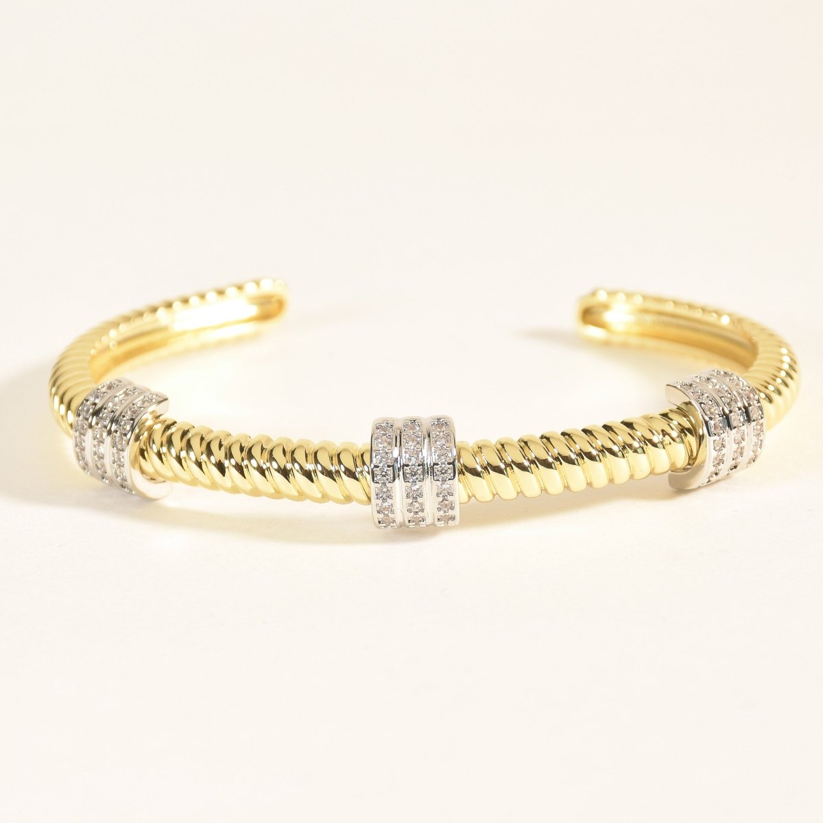 Gilded Twisted Bangle & Ring Set - Upakarnaproduct_type