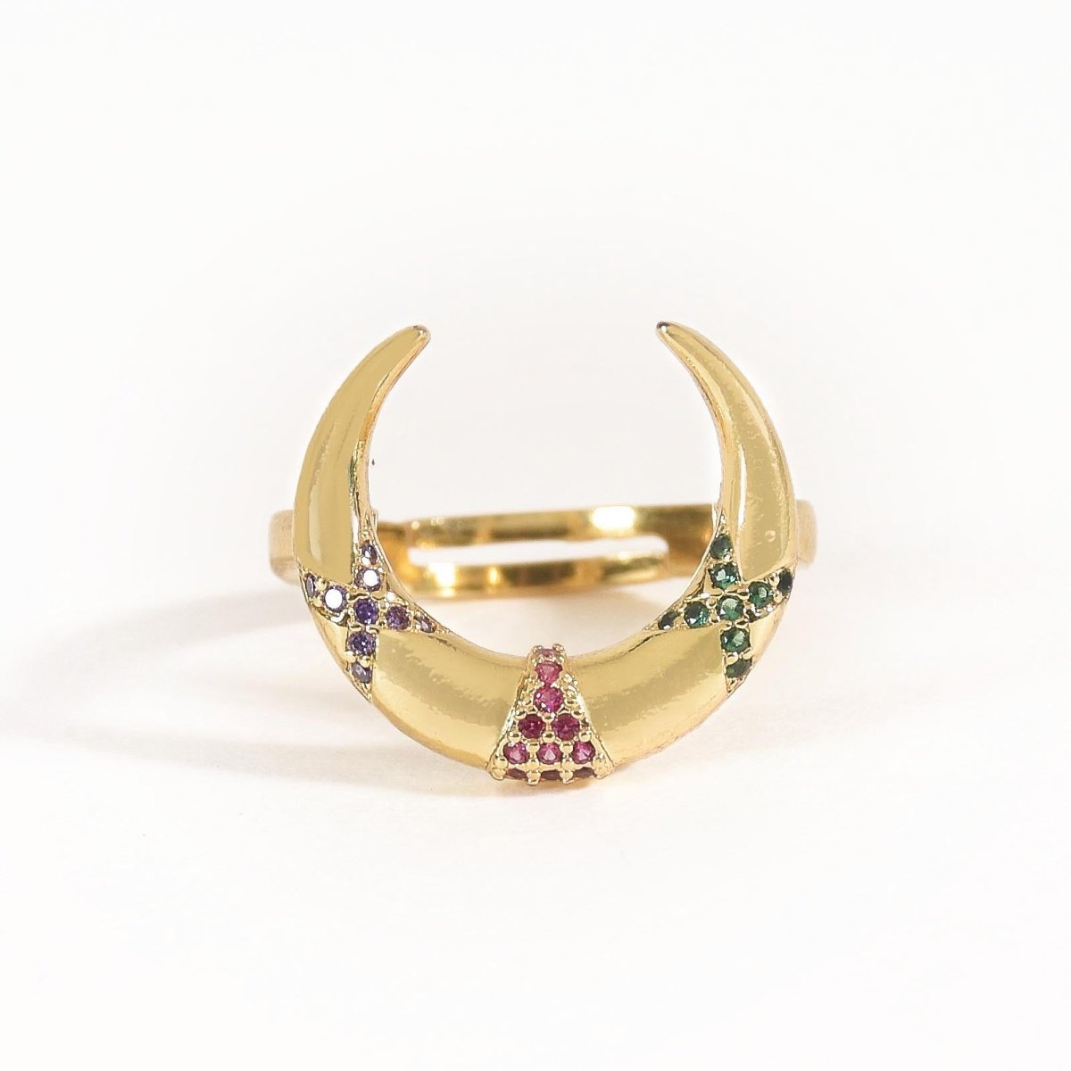 Gleaming Horseshoe Ring - Upakarnaproduct_type